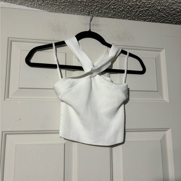 Babaton Sculpt Knit Criss Cross Cropped Tank - Picture 3 of 6